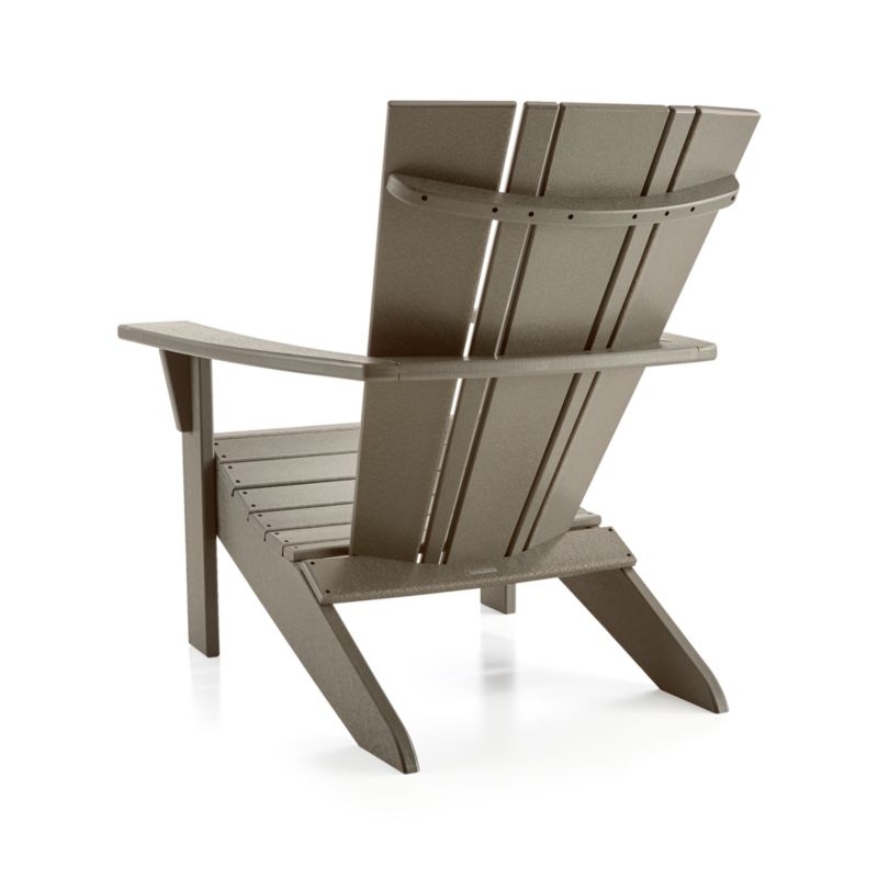Vista II Slate Grey Outdoor Adirondack Chair by POLYWOOD® - Image 9