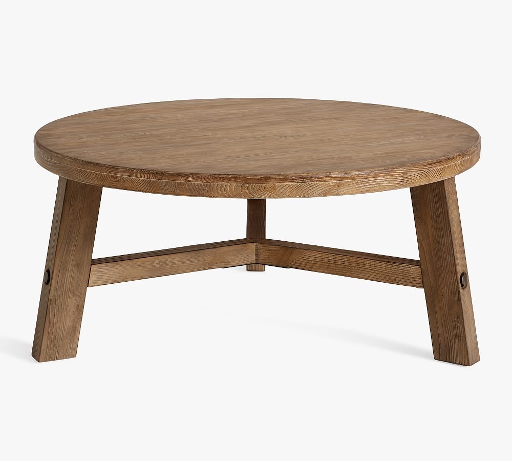 Rustic Farmhouse Round Coffee Table - Image 0