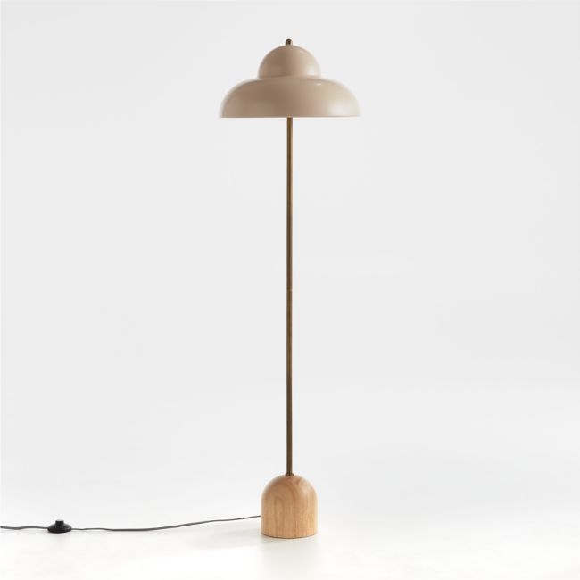 Eloise Wood & Metal Floor Lamp - Image 0