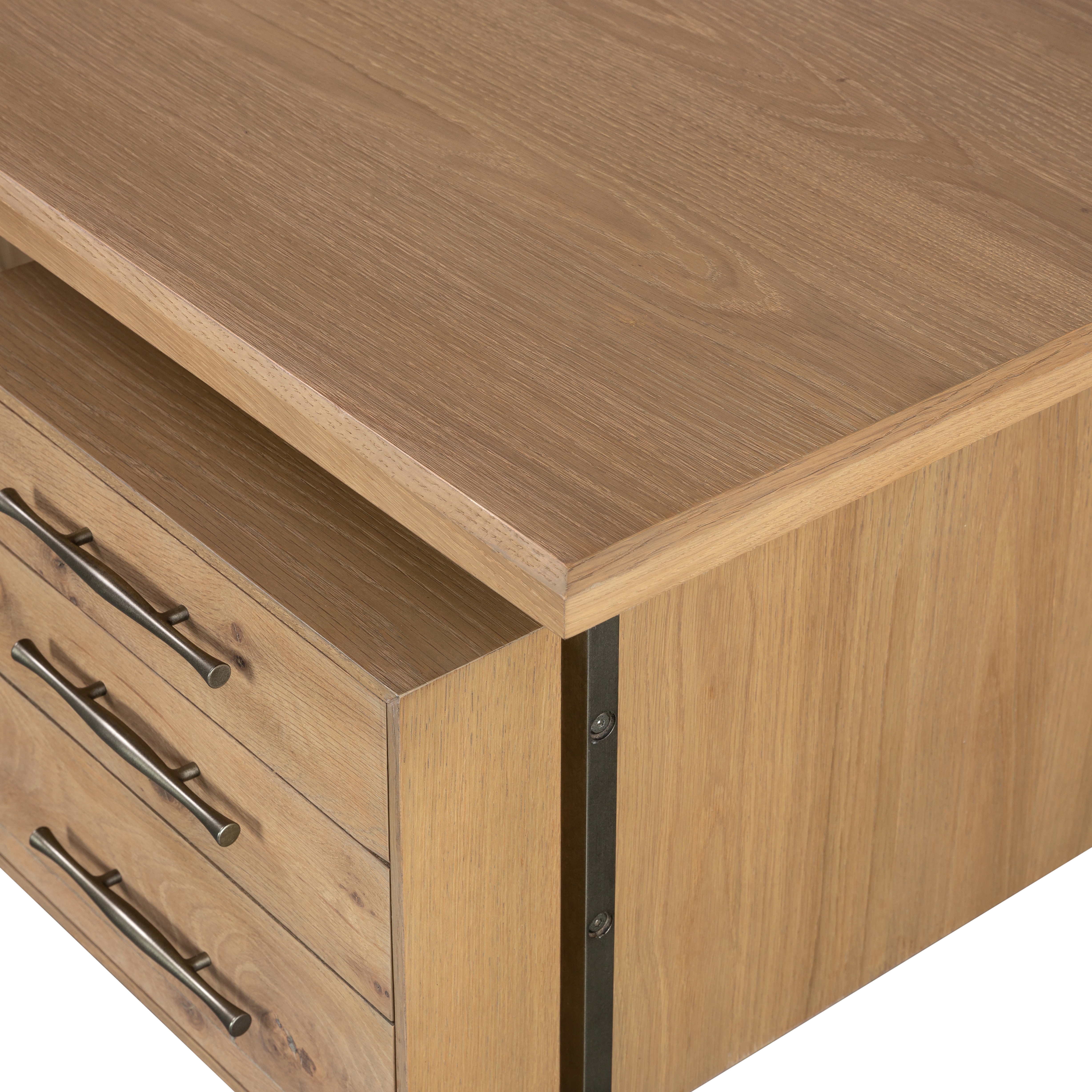 Lauren Desk-Natural Oak Solid - Image 7