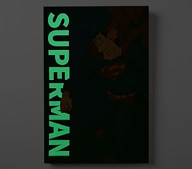 DC Comics Glow In The Dark Art, Superman - Image 1