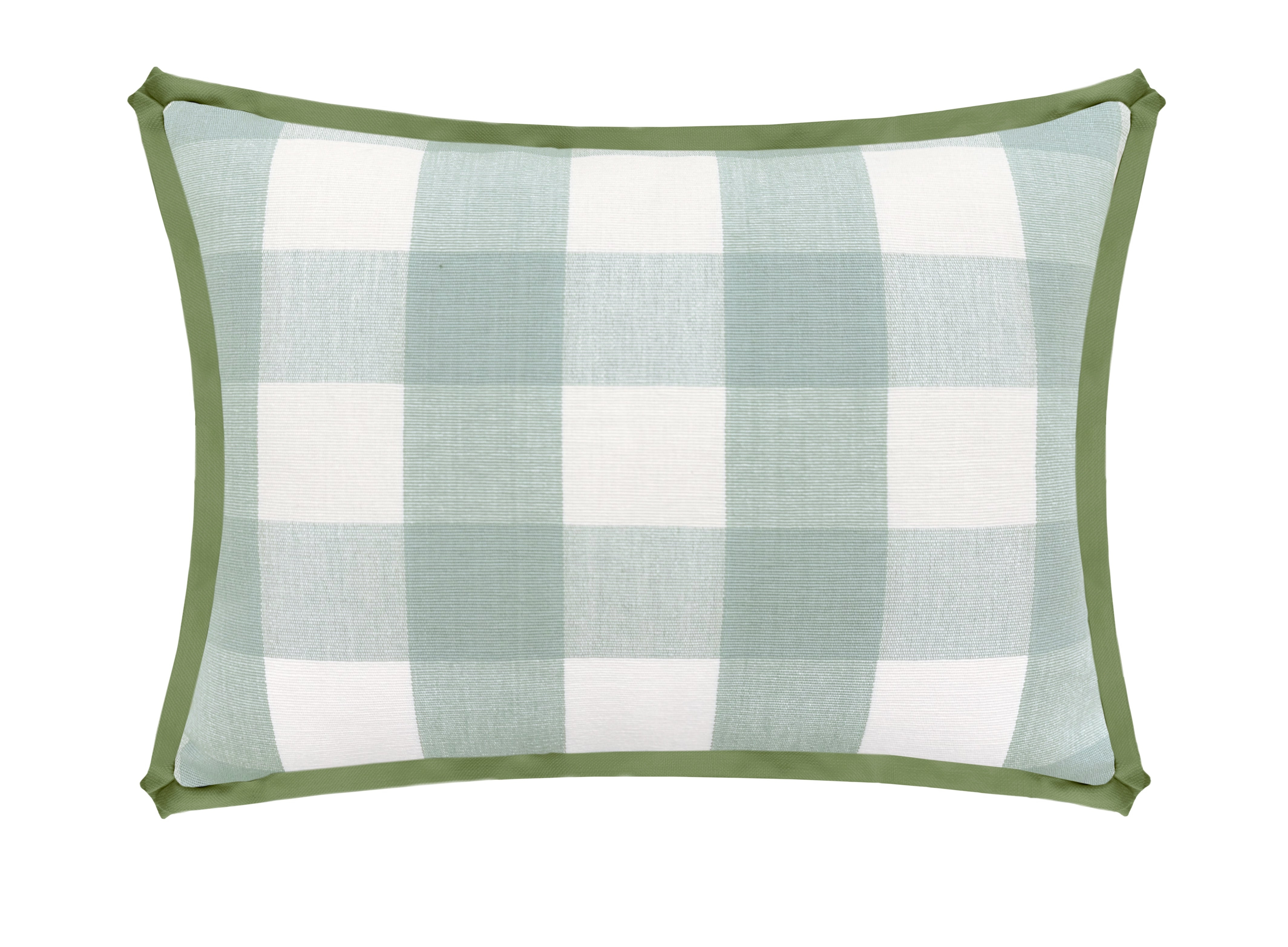 THE MINI :: CHARLESTON CHECK // SPA BLUE - SAMPLE 4" X 4" / BUTTERFLY FLANGE / Clover - Image 0
