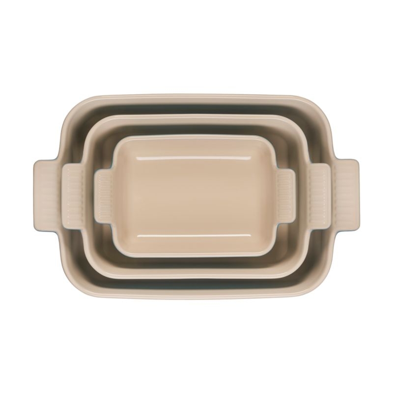 Le Creuset ® Heritage Chambray Stoneware Rectangular Dishes, Set of 3 - Image 1