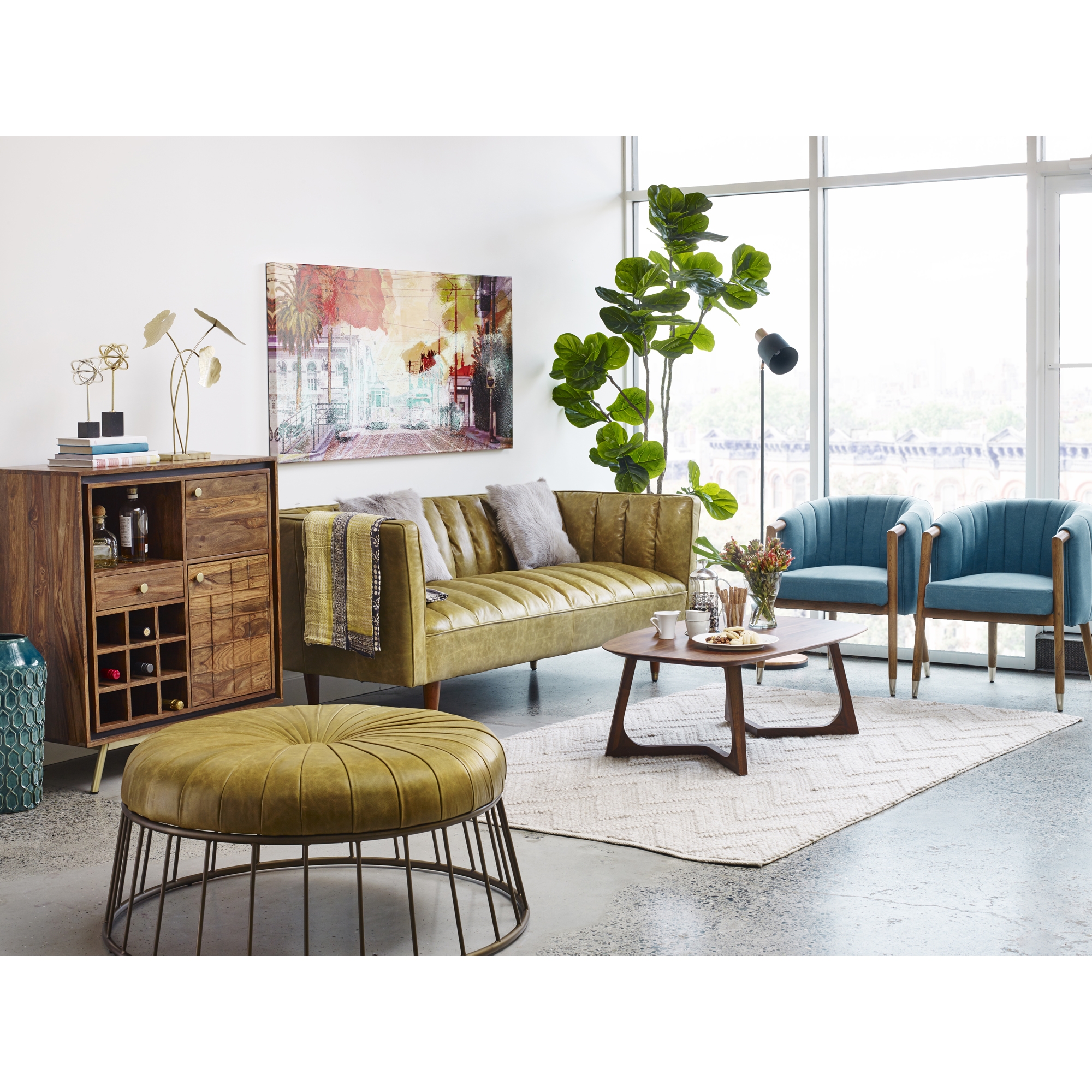 Godenza Small Coffee Table Brown - Image 6