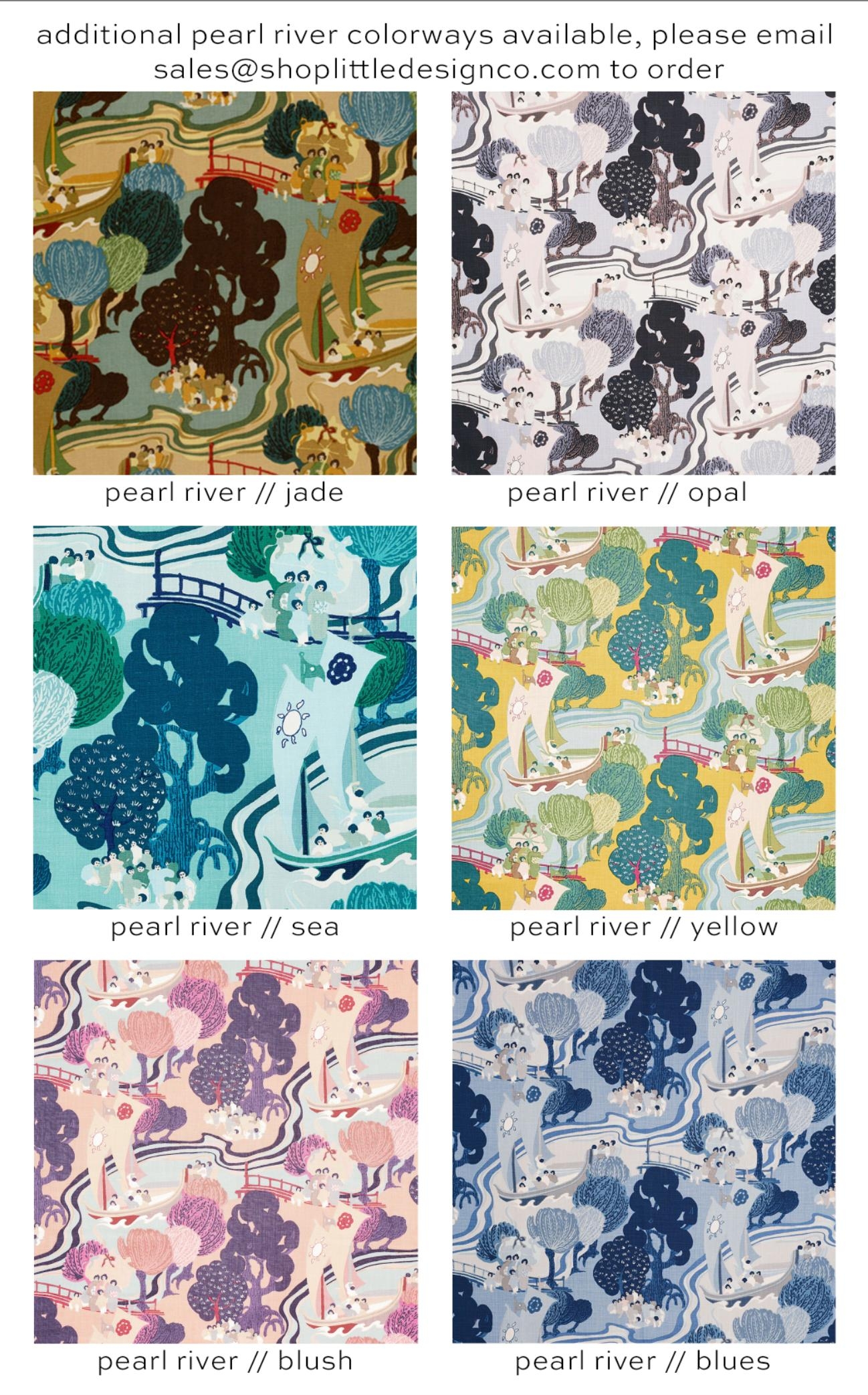 THE BOLSTER :: PEARL RIVER // BLUES | SCHUMACHER - BY THE YARD - Image 4