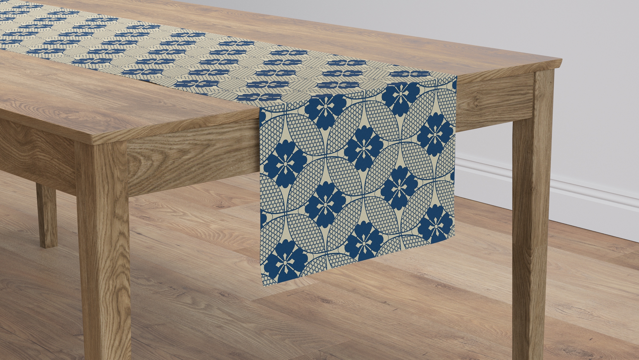 Table Runner 16" x 90", Bright Navy Solaire, 16" x 90" - Image 0