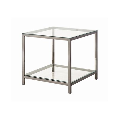 Pampas Contemporary Black Nickel Side Table By Coaster - Image 0