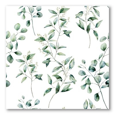 Green Eucalyptus Branches IV - Traditional Canvas Wall Art Print-FDP37026 - Image 0