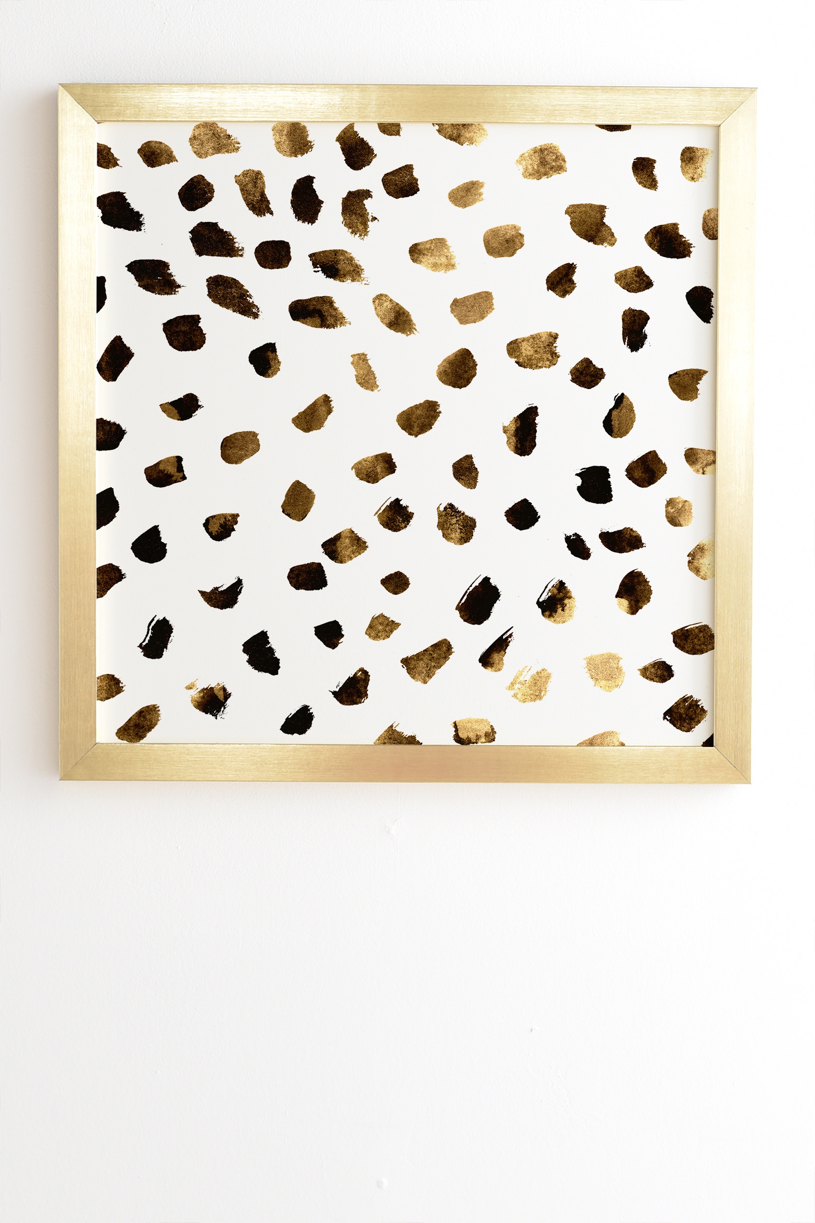 Gold V03 by Georgiana Paraschiv - Framed Wall Art Basic Gold 19" x 22.4" - Image 1