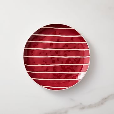 Wax Resist Salad Plate, So Red - Image 0