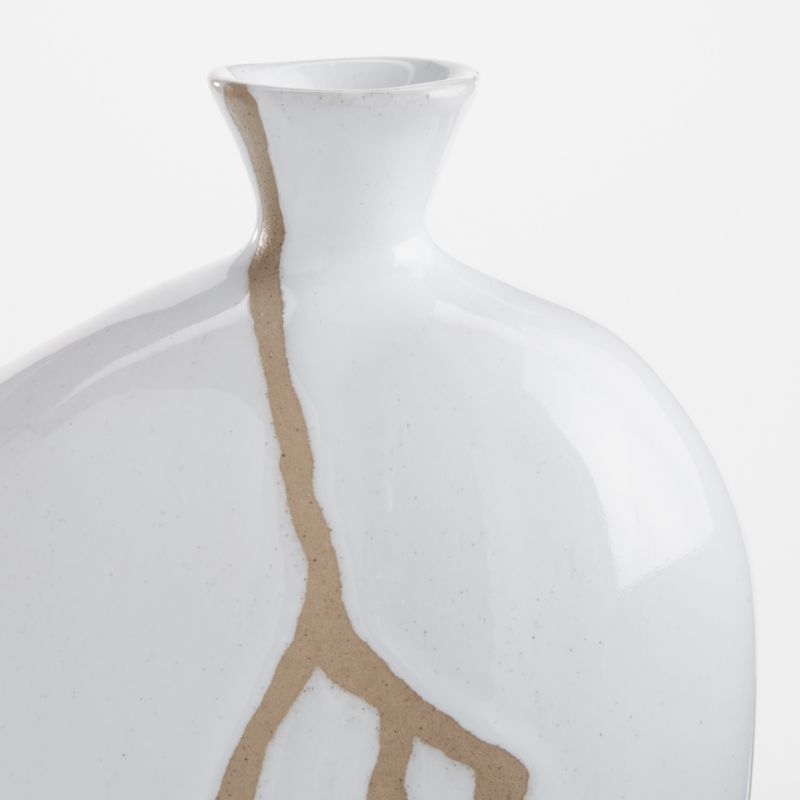 River White Ceramic Vase - Image 1