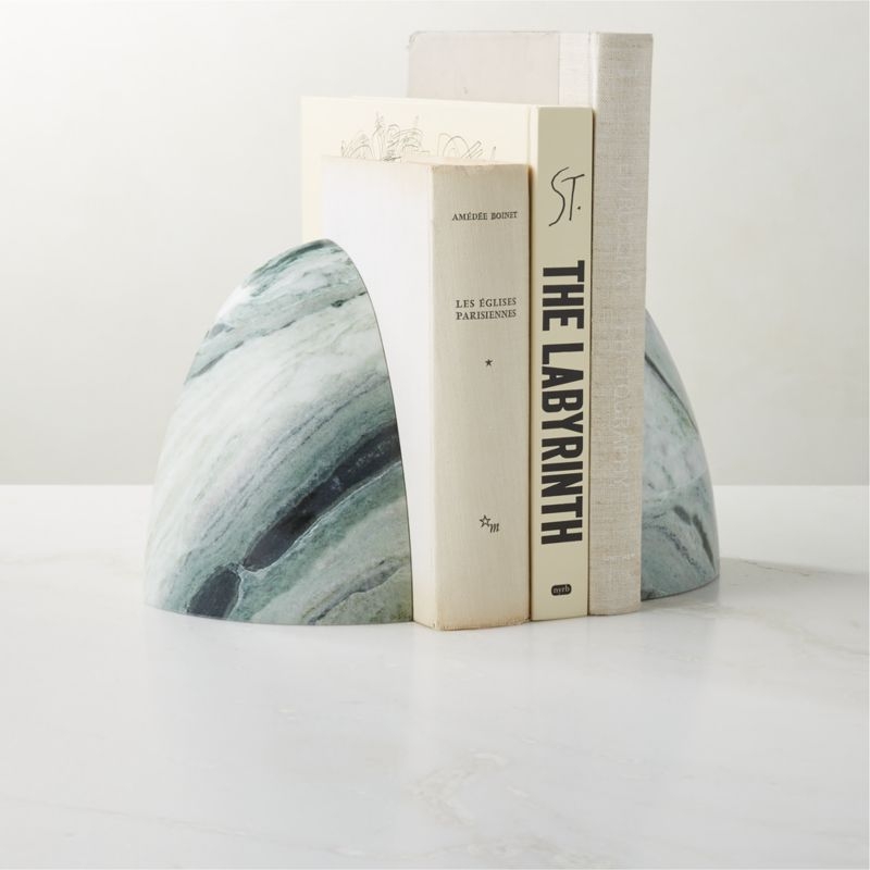 Ice Jade Green Marble Bookend - Image 2