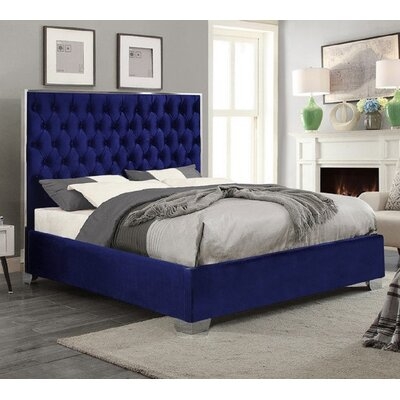Delle Tufted Upholstered Platform Bed - Image 0