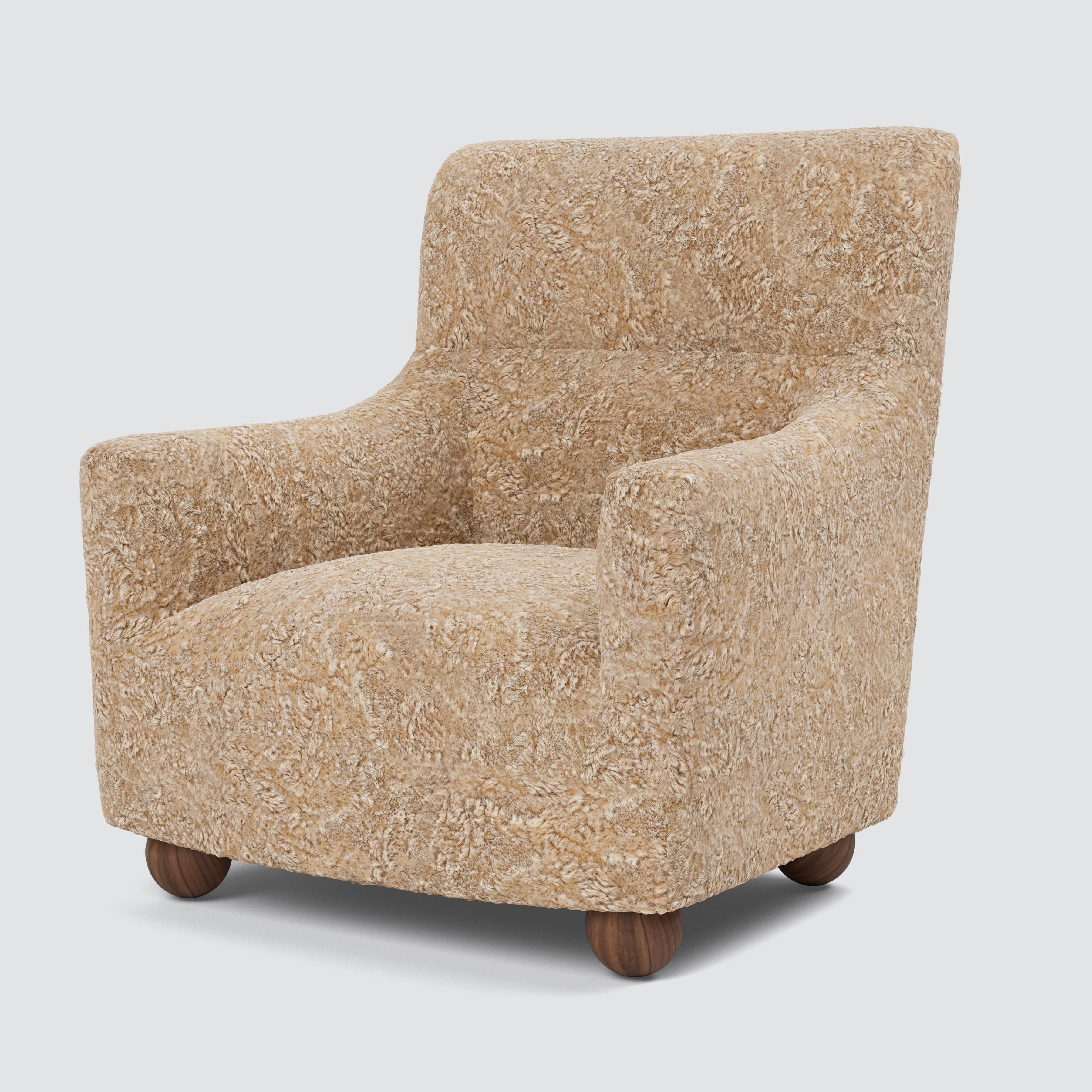 The Citizenry Vale Shearling Armchair | Cream - Image 2