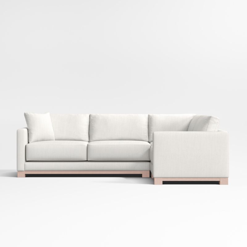 Gather Wood Base 3-Piece L-Shaped Sectional Sofa - Image 1
