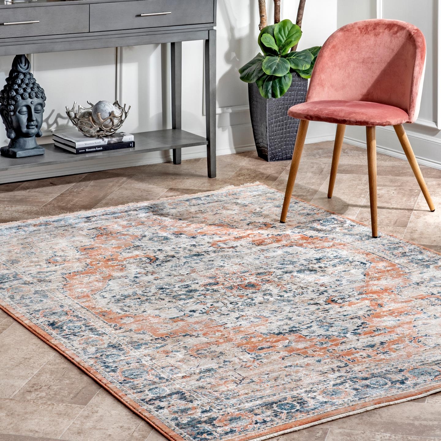 Piper Shaded Snowflakes Area Rug - Image 1