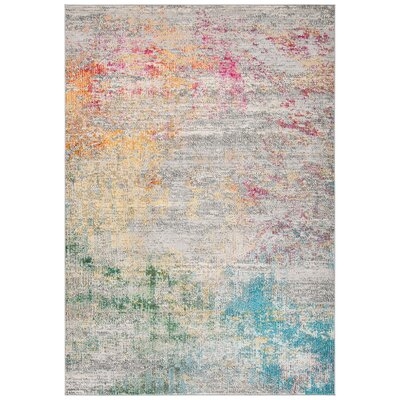 Neasa Power Loom Gray/Gold Rug - Image 0