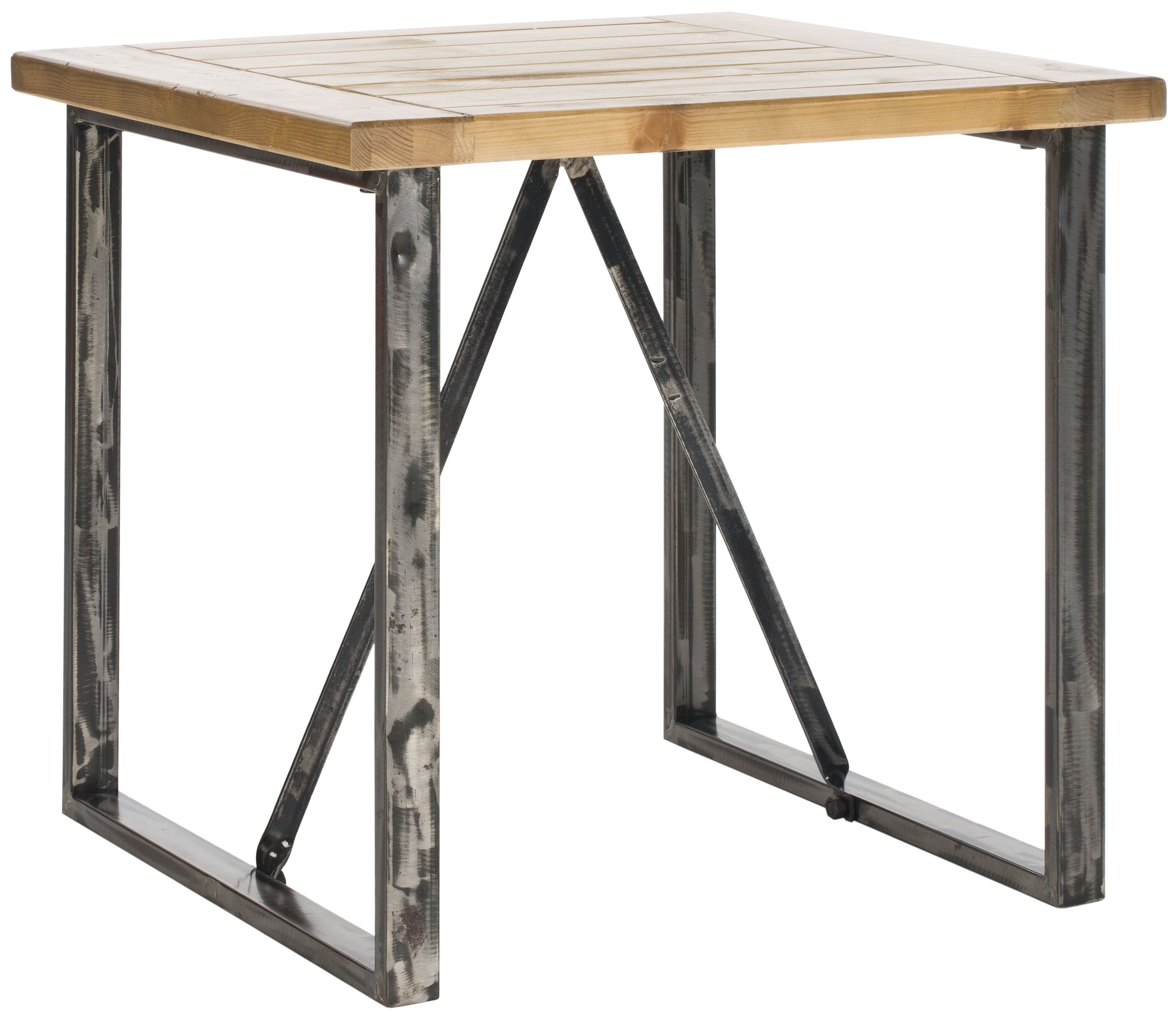 Chase Wood Top End Table - Natural - Safavieh - Image 1
