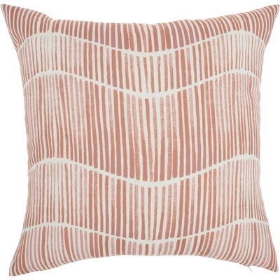 Lieberman Printed Stripes Indoor/Outdoor Throw Pillow - Image 0