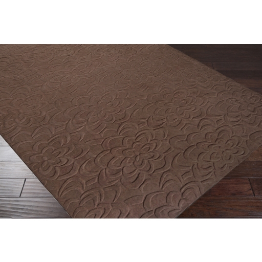 Sculpture Brown Indoor 9' x 13' Handmade Rug - Image 2