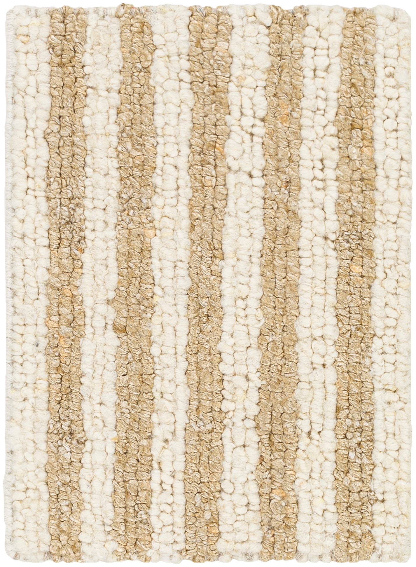 Anya Beige Indoor 2' x 3' Handmade Rug - Image 0