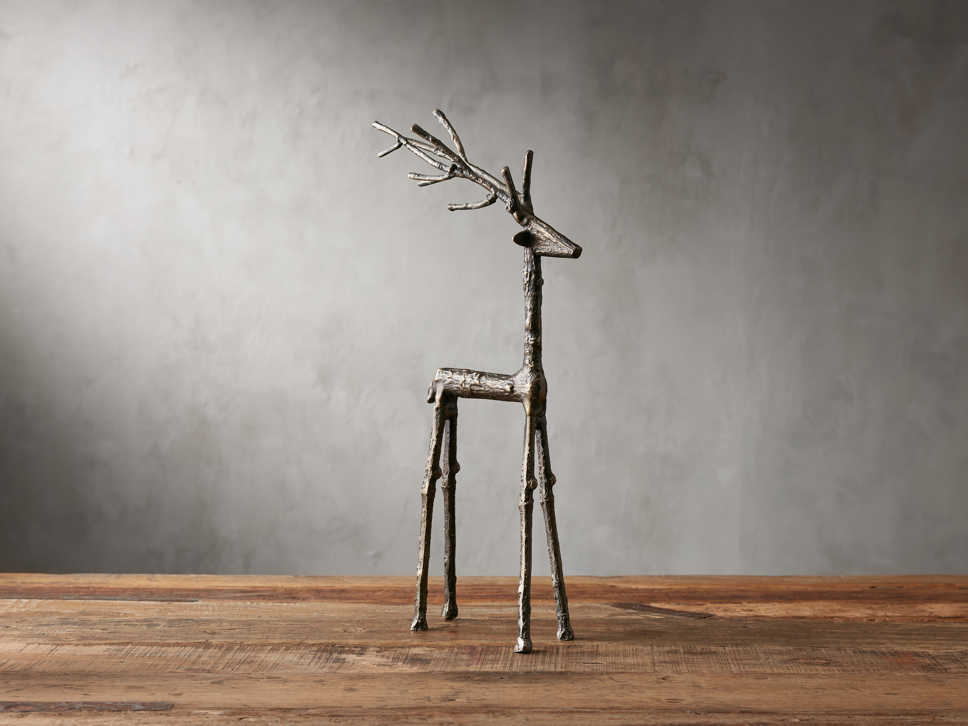Twig Deer in Aluminum Medium Bronze - Image 0
