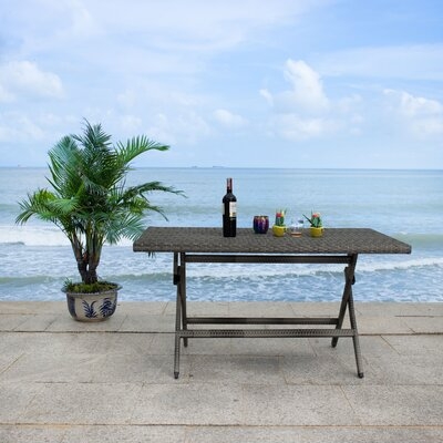 Ched Folding Rattan Dining Table - Image 0