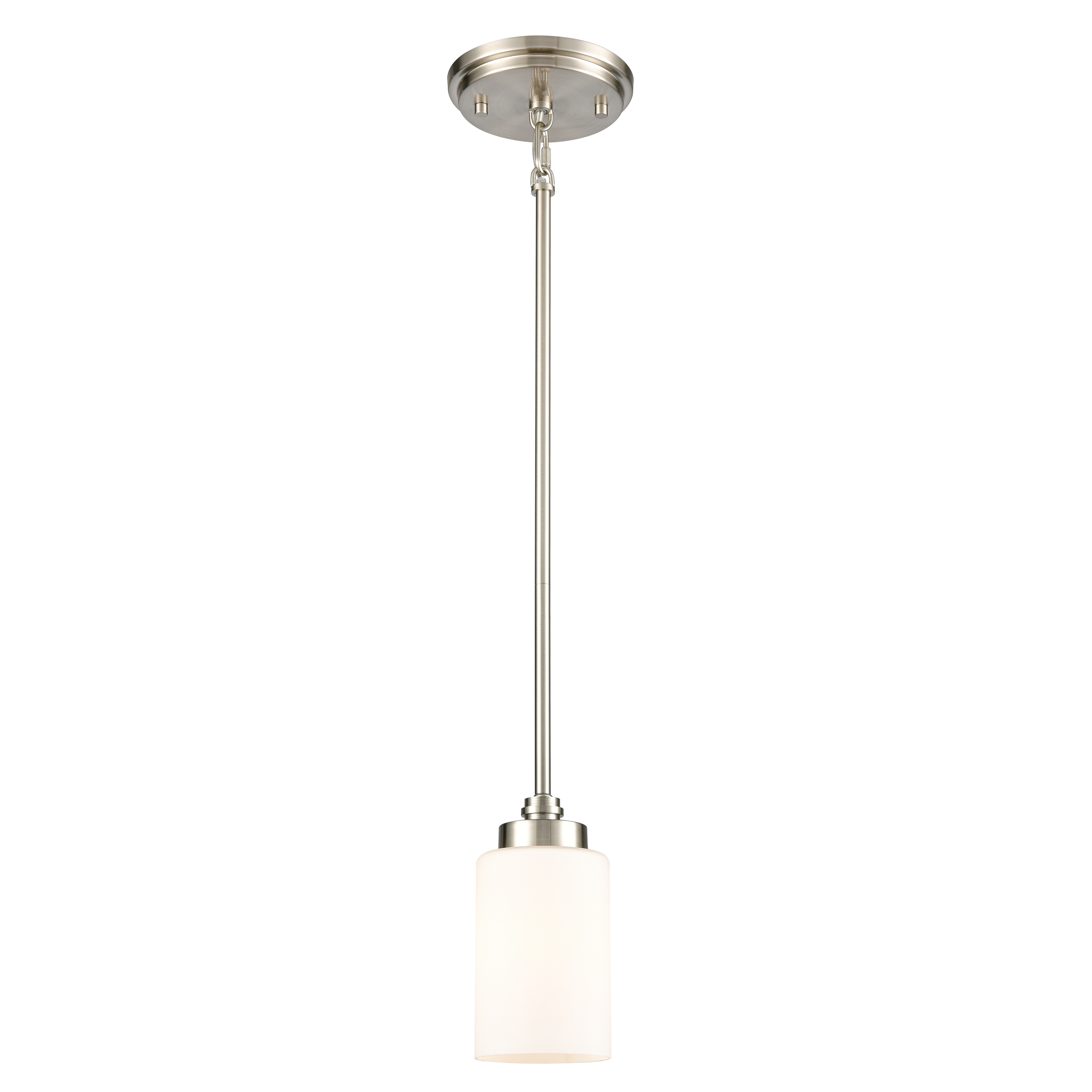 Dawson 4'' Wide 1-Light Mini Pendant - Satin Nickel - Image 0