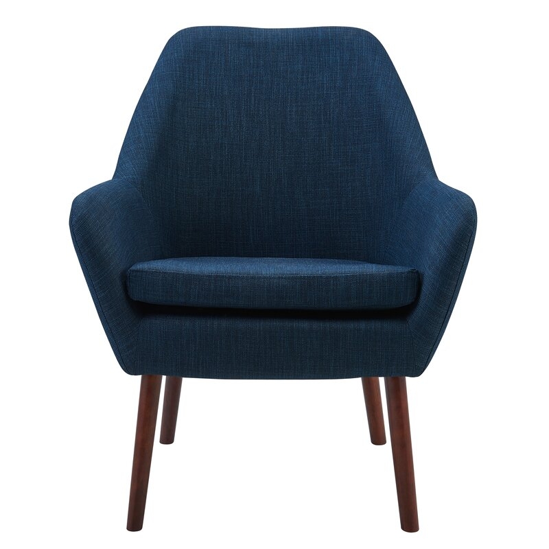 Ringwold 27.5" Wide Polyester Armchair, Teal - Image 3