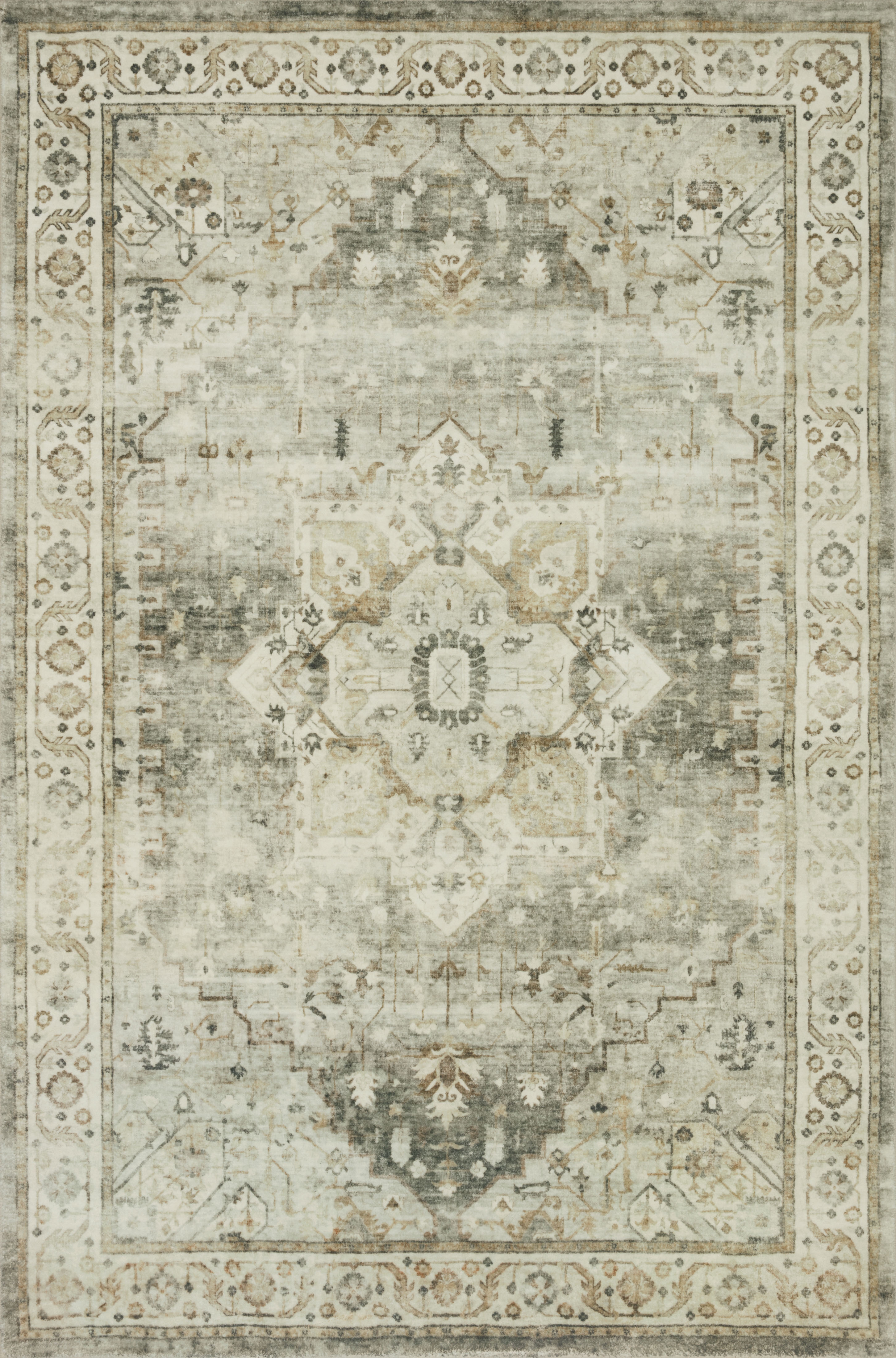 ROSETTE ROS-09 SAGE / BEIGE 3'-3" x 5'-3" - Image 0