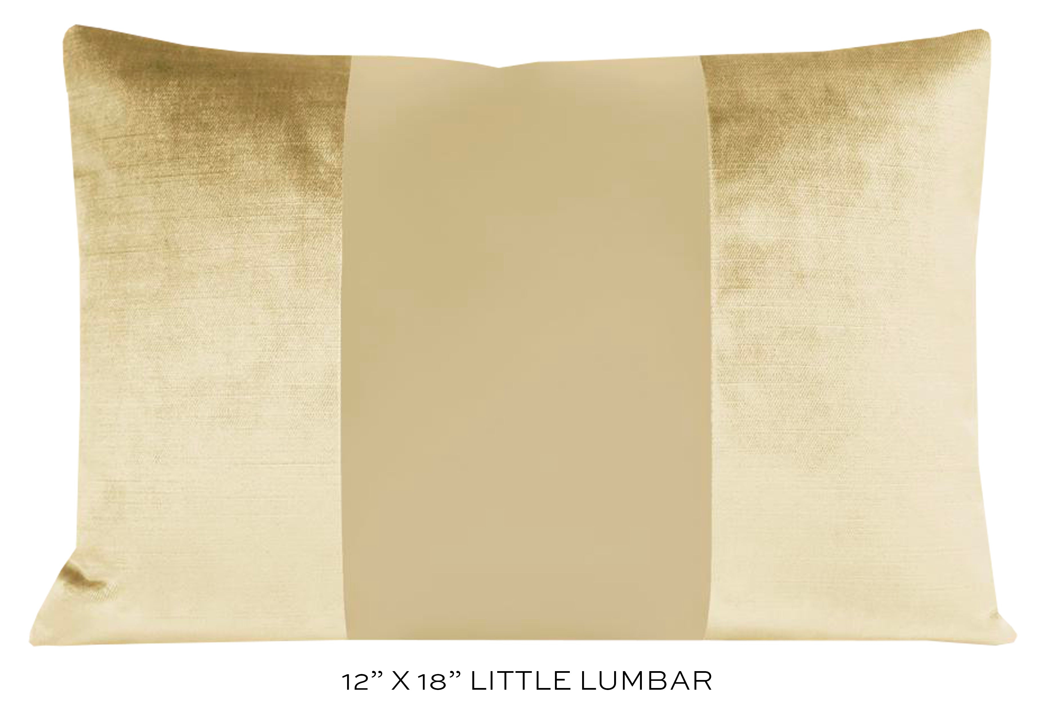 PANEL MONOCHROMATIC :: FAUX SILK VELVET // CHAMPAGNE - 20" X 30" QUEEN SHAM - Image 3