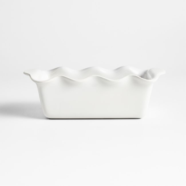 White Ruffle Loaf Pan - Image 0