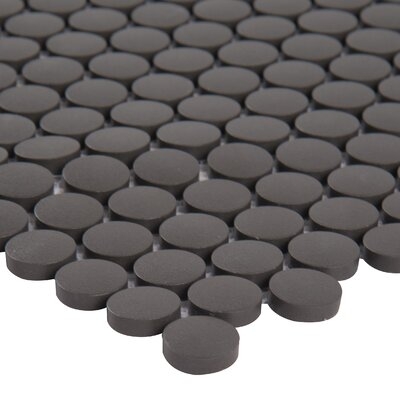 Penny Round 12 in. x 13 in. Porcelain Mosaic Wall & Floor Tile - Image 0