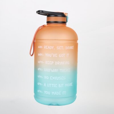 127Oz Water Bootle Outdoor Sports Travel Portable Drinkware With Straw - Image 0