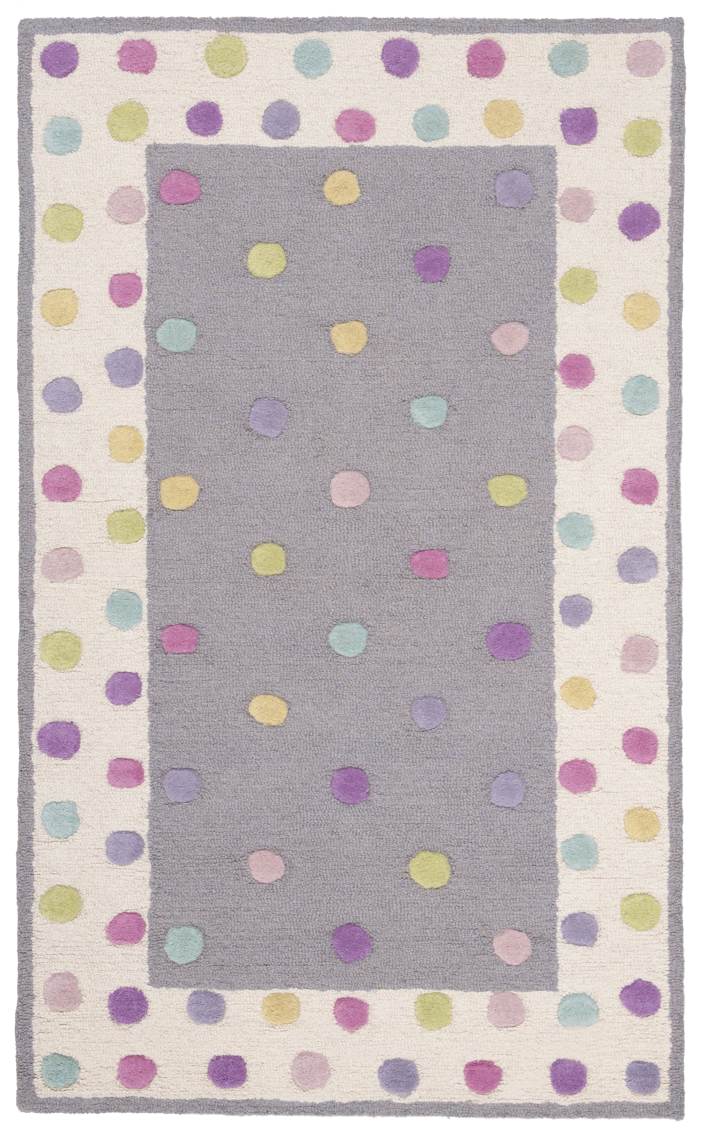 Arlo Home Hand Tufted Area Rug, SFK101F, Grey/Multi,  3' X 5' - Image 0