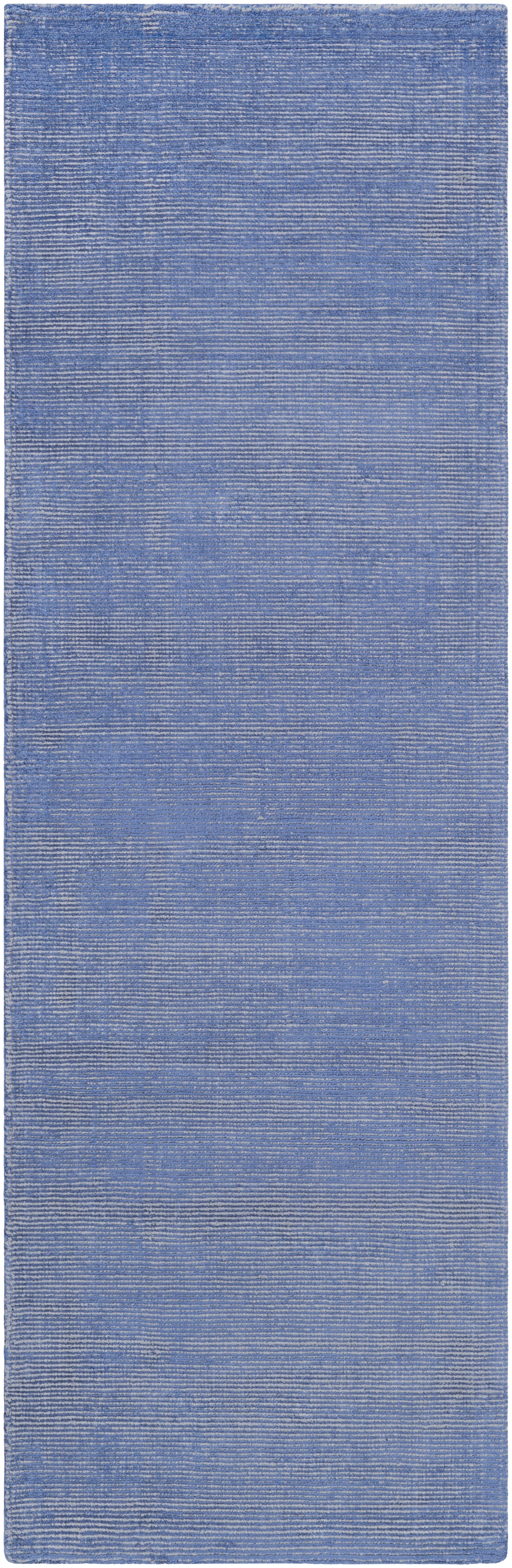 Prague Blue Indoor 2'6" x 8' Handmade Rug - Image 0