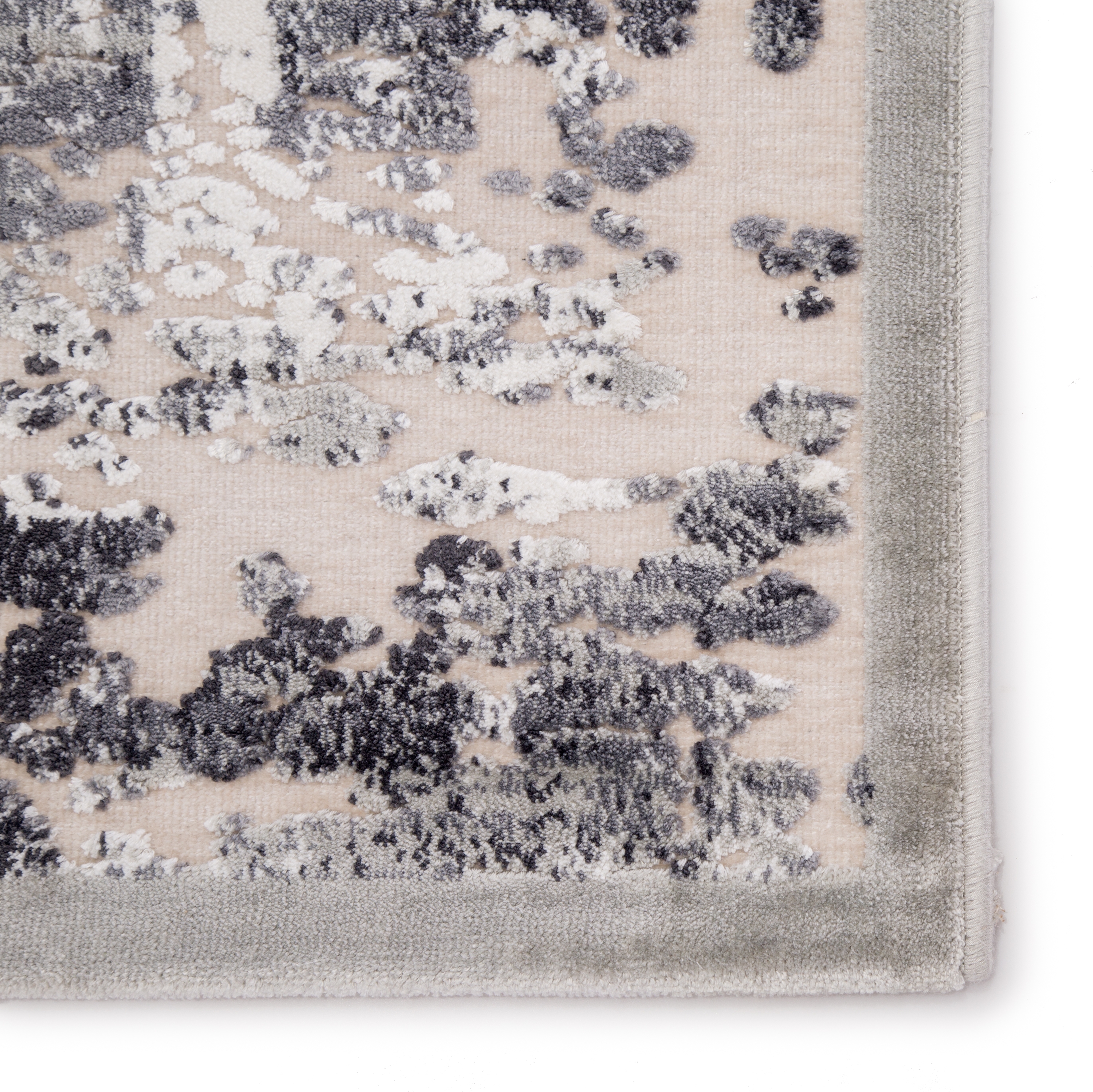 Trista Abstract Gray/ White Area Rug (5'X7'6") - Image 3