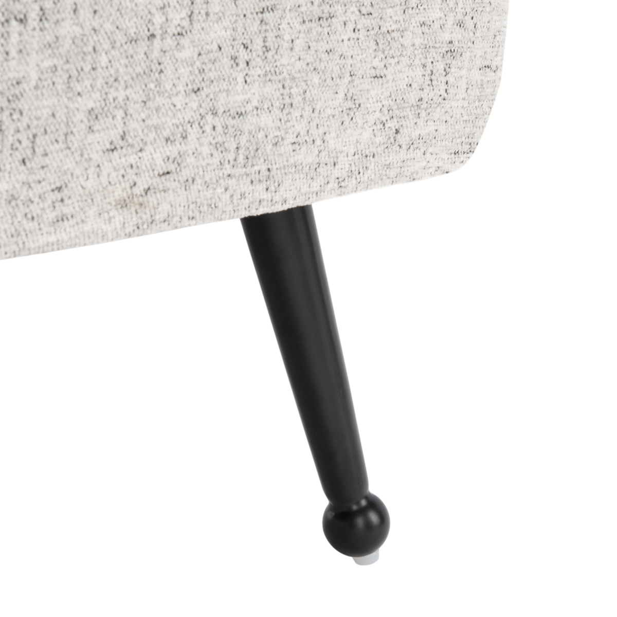 Lohan Arm Chair - Light Grey / Gold - Safavieh - Image 3