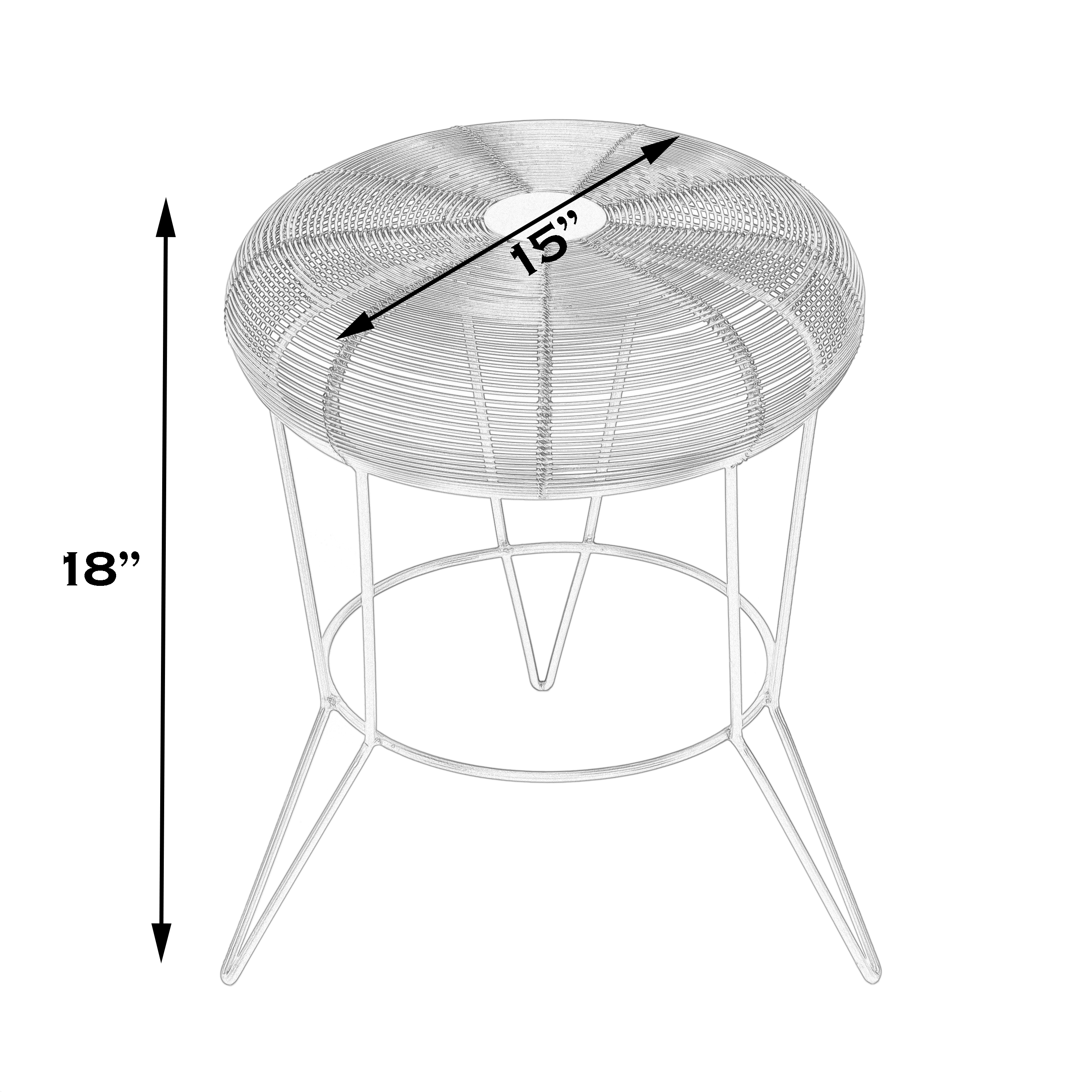 Allen White Side Table - Image 2