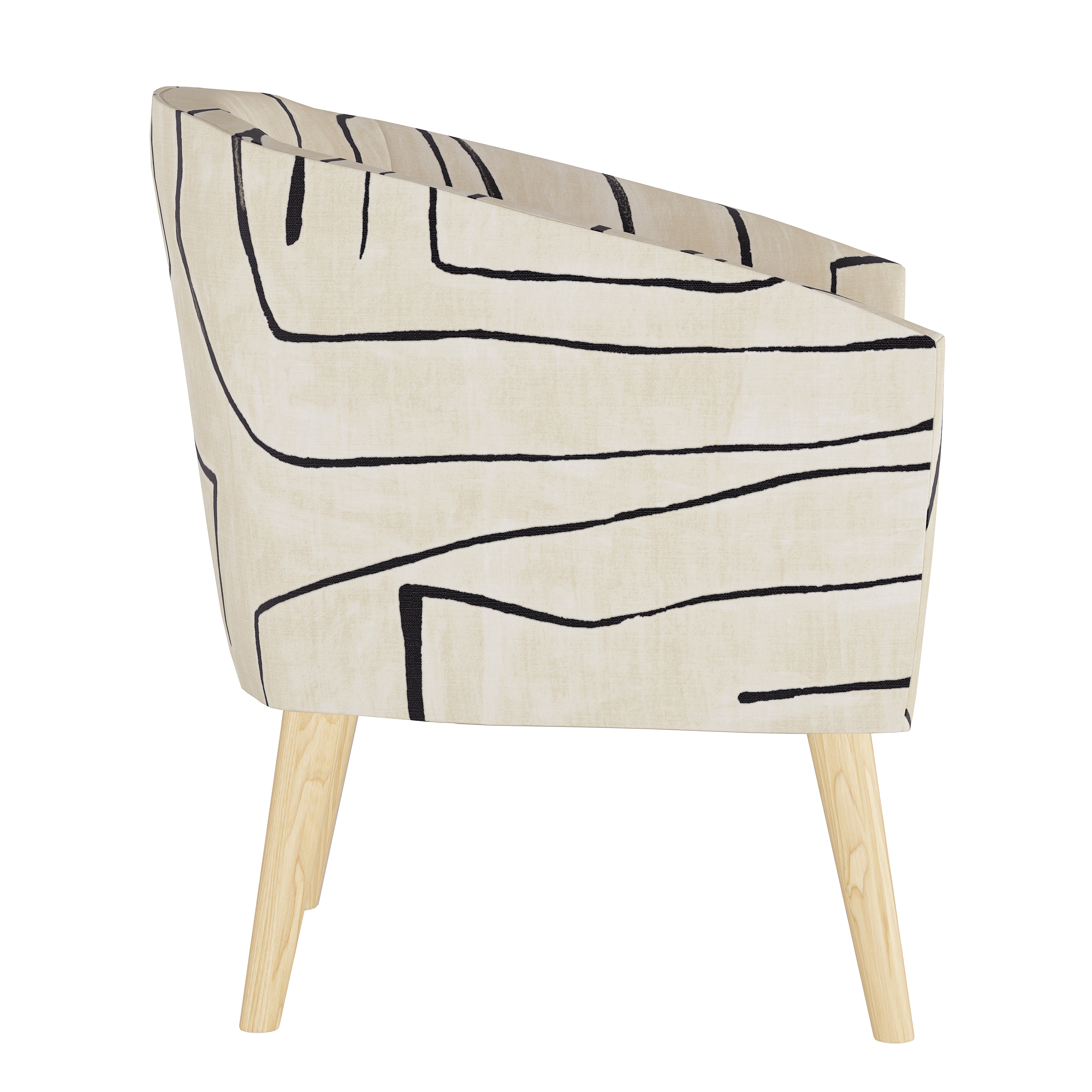 Aila Chair, Linen Grafitto - Image 5