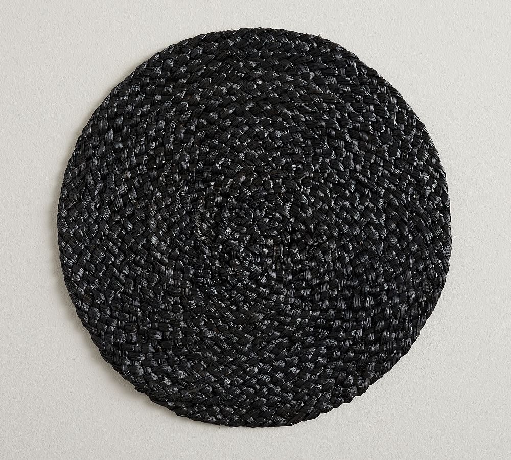 Braided Grass Charger Plate - Black - Image 0
