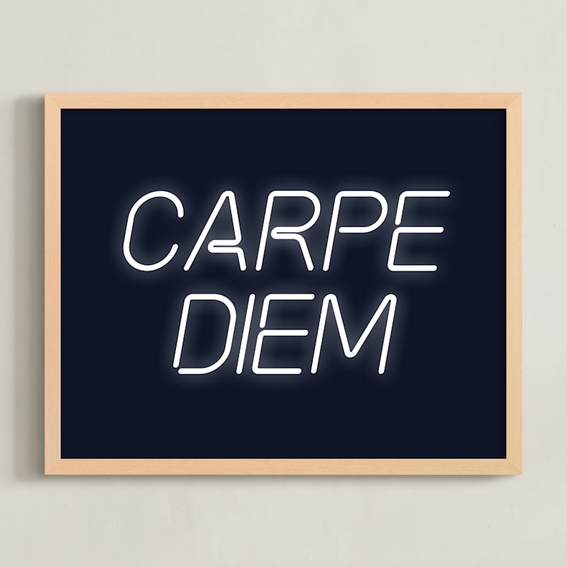 Neon Carpe Diem Open Edition Fine Art Print - Image 0