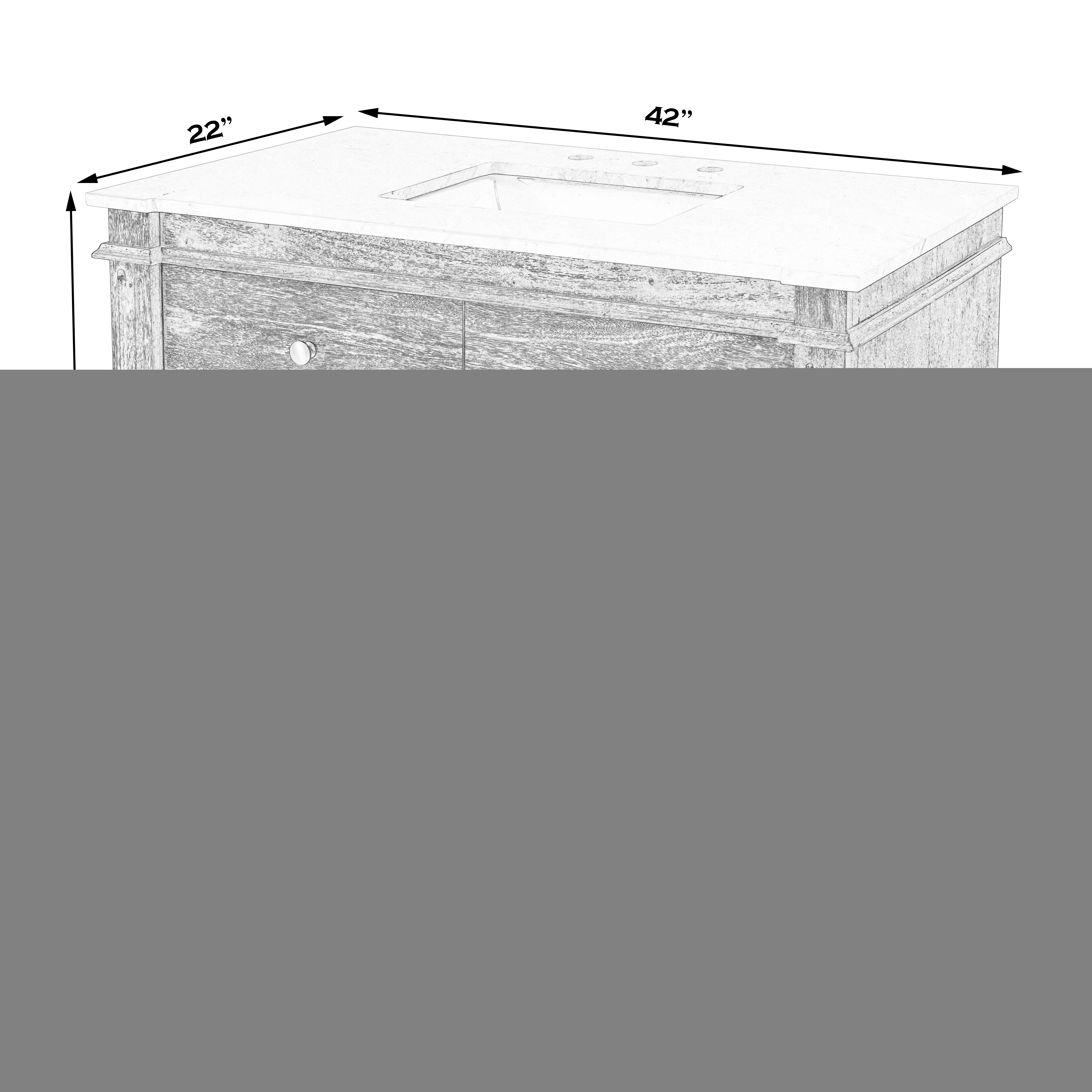 Rachelle Gray Bathroom Vanity - Image 2