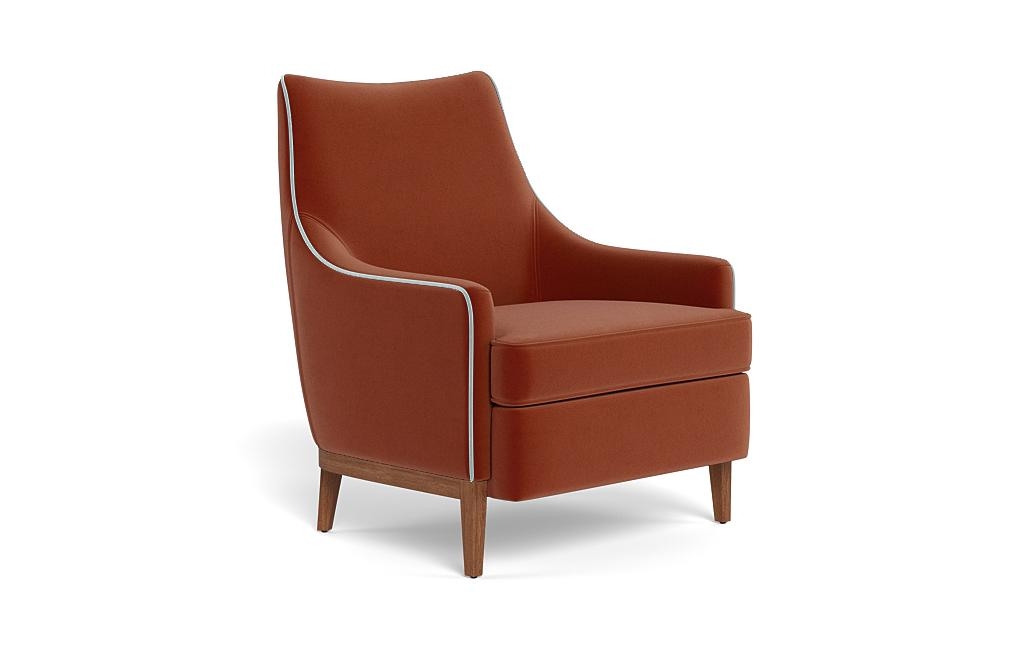 Kingsley Accent Chair with Contrast Piping - Image 1