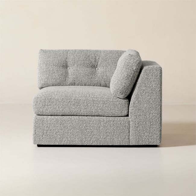 Sohla Grey Boucle Corner Chair - Image 0