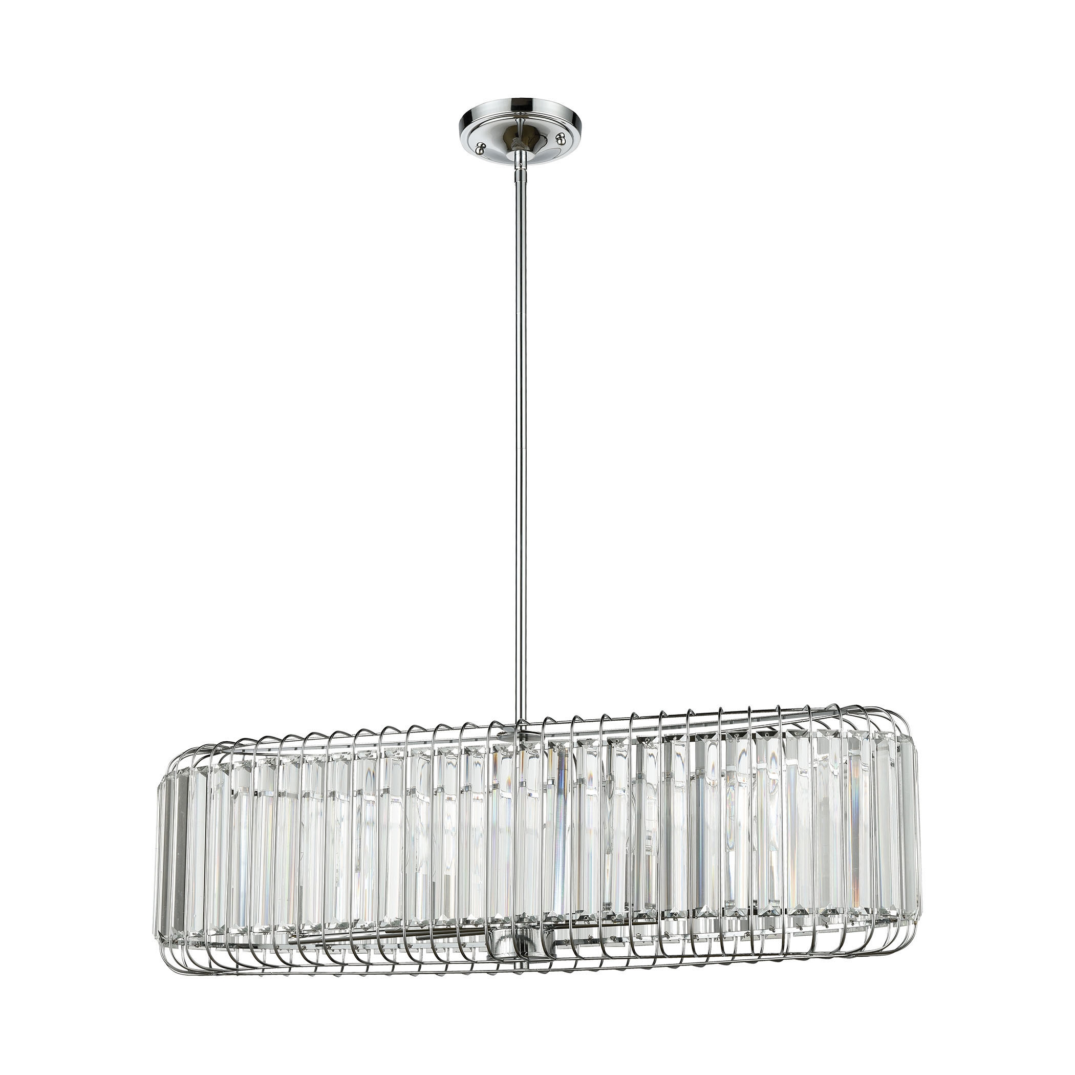 Beaumont 32'' Wide 6-Light Chandelier - Polished Chrome - Image 4