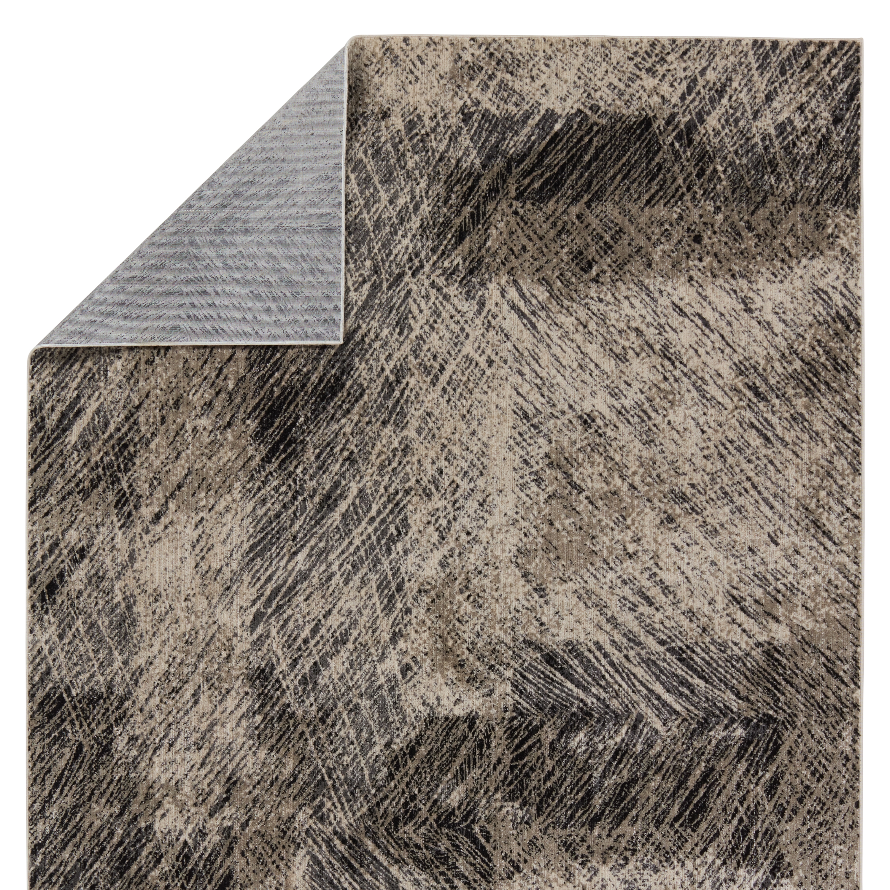 Dairon Abstract Black/ Taupe Area Rug (8'X10') - Image 2