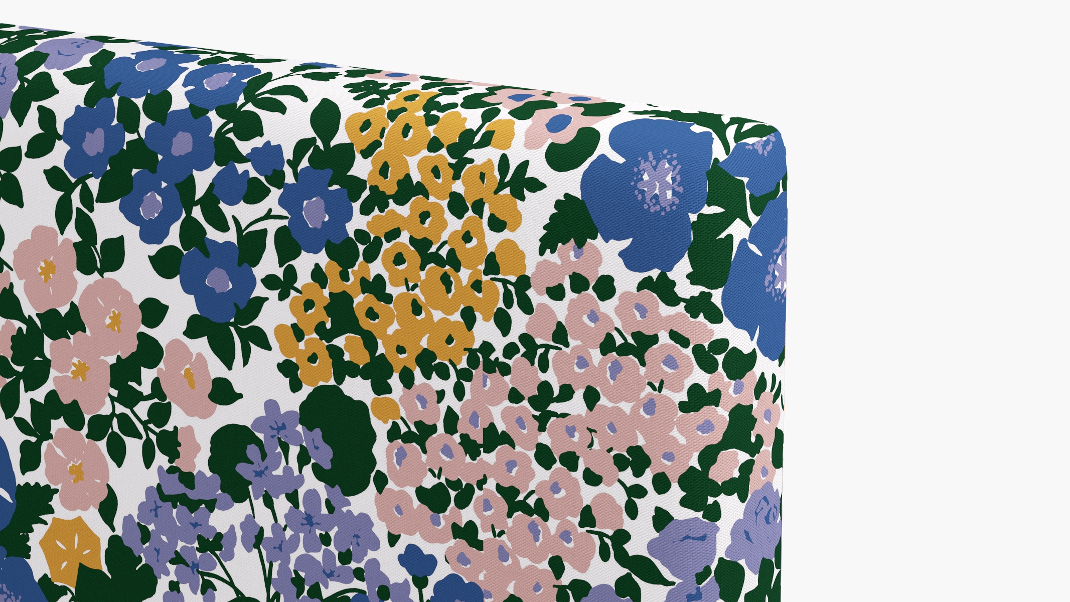 Square Back Headboard, Lavender Million Flowers, Queen - Image 2