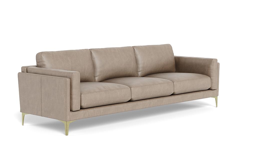 Gaby Leather 3-Seat Sofa - Image 1