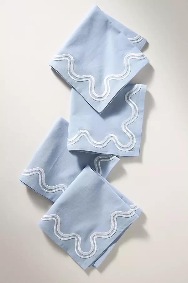 Madeline Embroidered Napkins, Set of 4 - Image 0